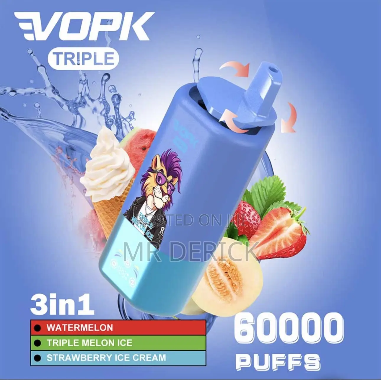 Vopk Tripe 60000 Puff 3 in 1 Disposable Vape