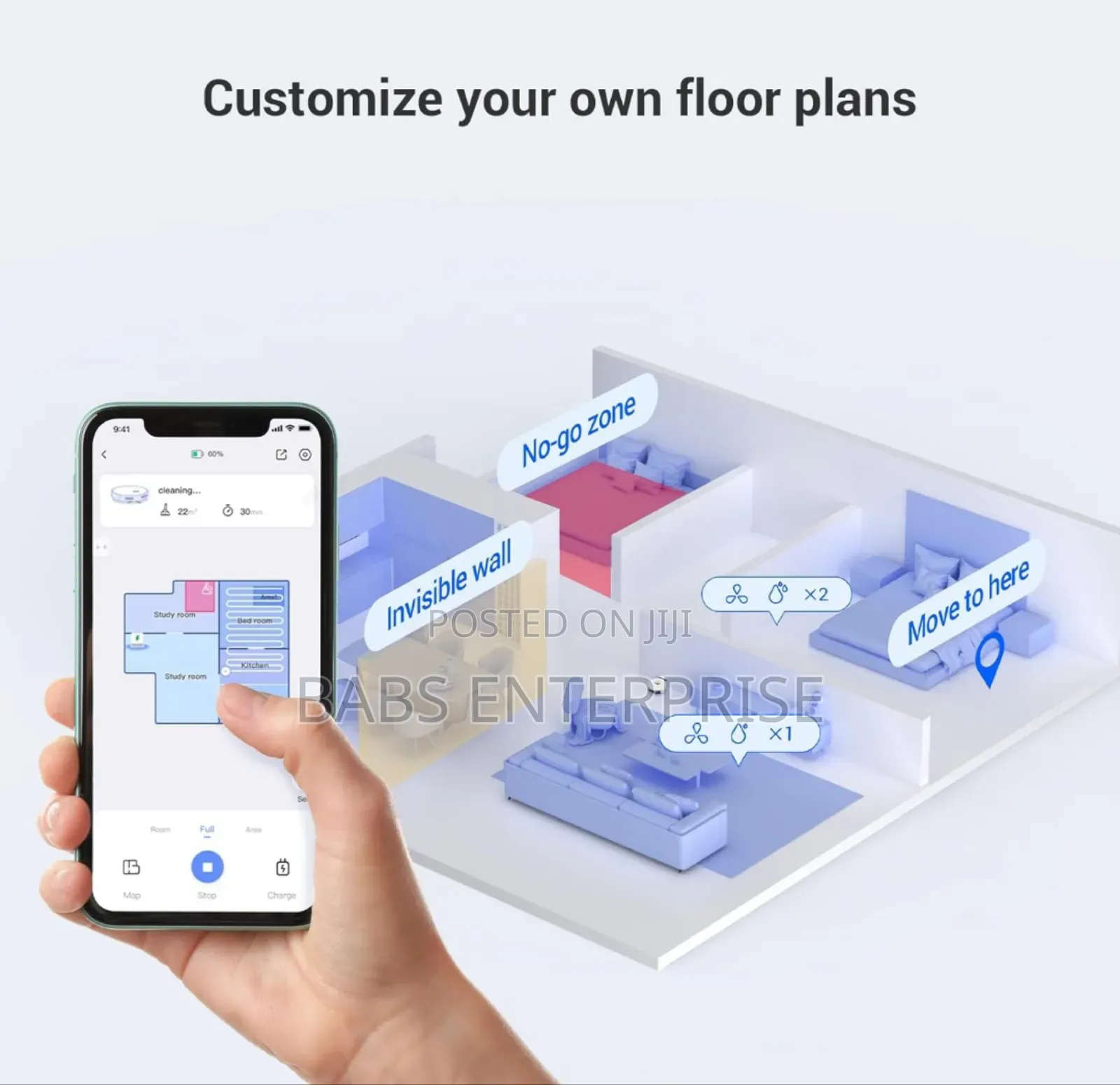 Ezviz Rea4c Plus Robot Vacuum Cleaner And Mop