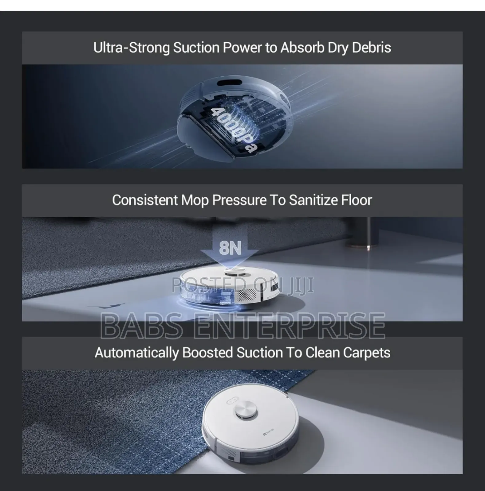 Ezviz Rea4c Plus Robot Vacuum Cleaner And Mop
