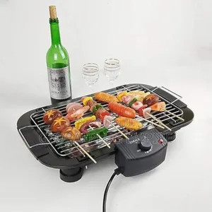 Electric Barbecue Grill Smoke-Free, Fast Easy Grilling!
