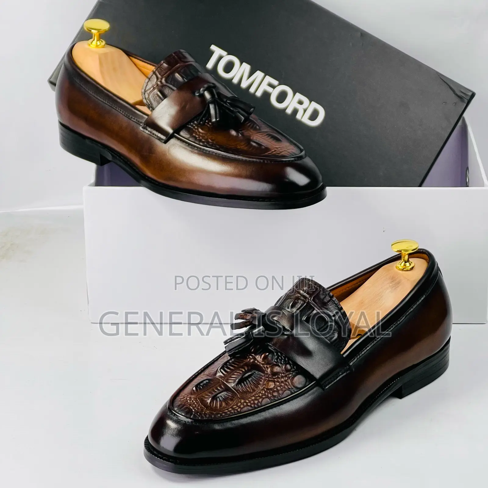 Tom Ford Ring My Bell Mens Brown Leather Shoe