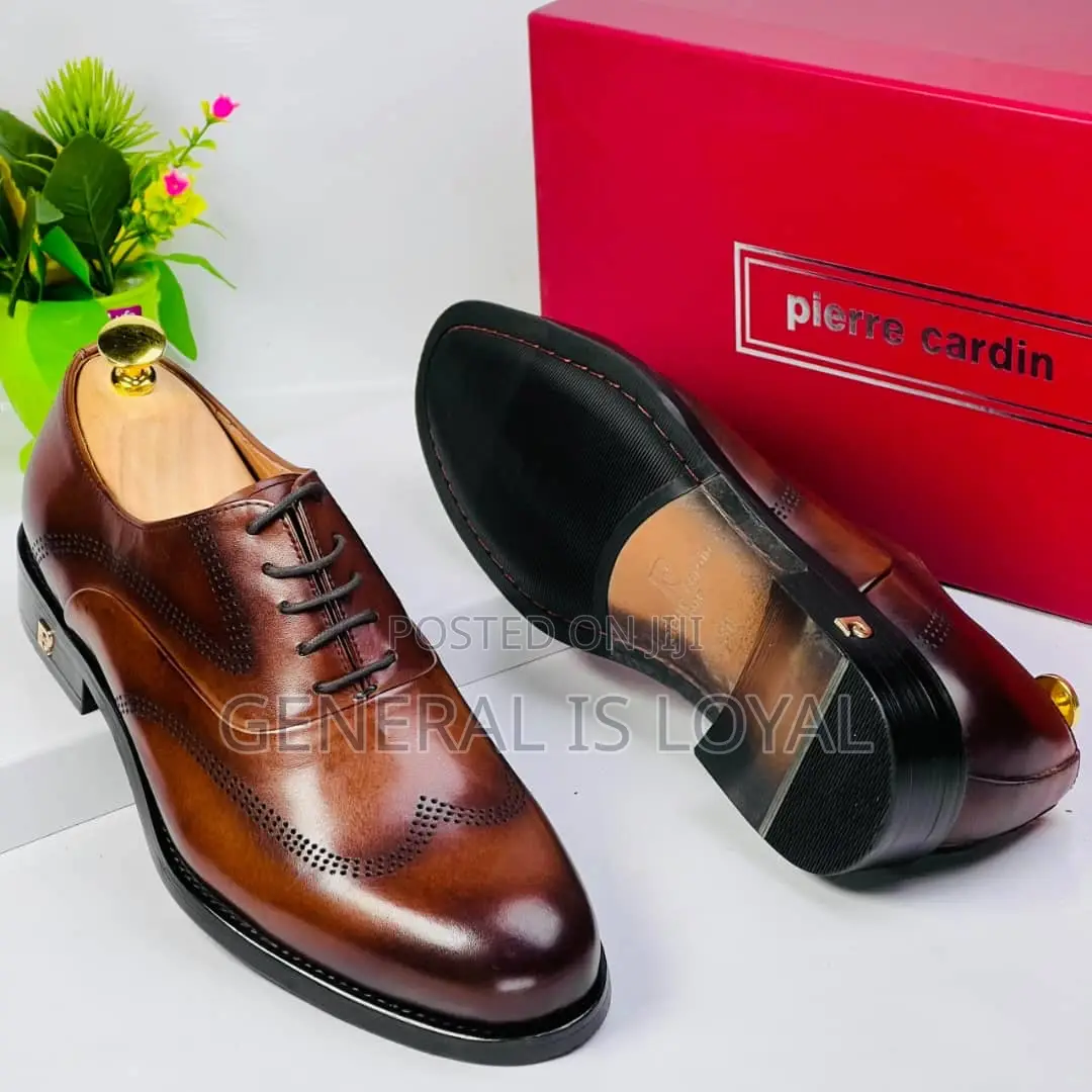 Pierre Cardin Brown Men’S Leather Lace Shoe