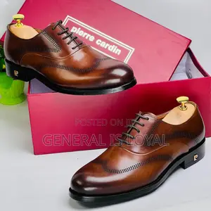 Pierre Cardin Brown Men’S Leather Lace Shoe