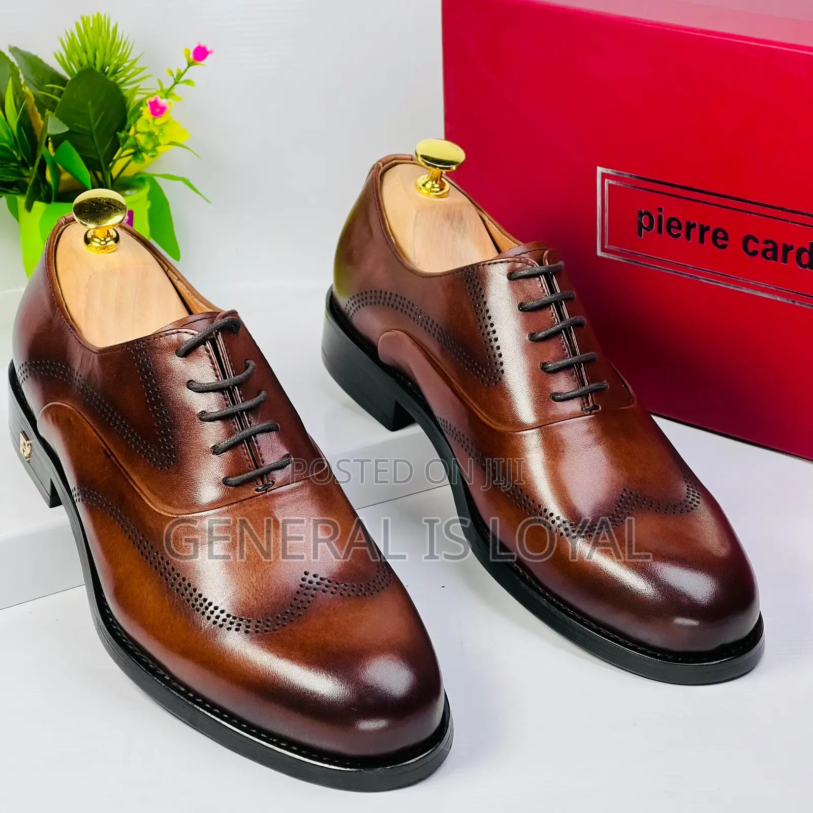 Pierre Cardin Brown Men’S Leather Lace Shoe