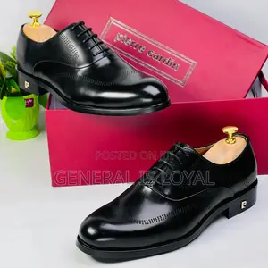 Pierre Cardin Black Men’S Leather Lace Shoe