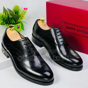 Pierre Cardin Black Men’S Leather Lace Shoe