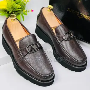 Alberto Gilardino Dark Brown Mens Brogues Leather Shoe