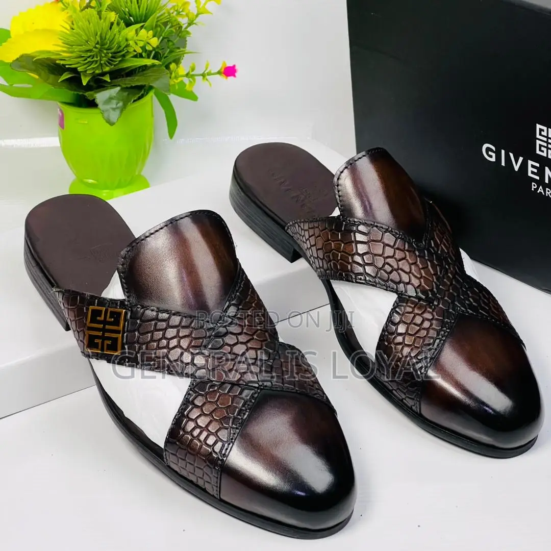 Givenchy Dark Brown Men Halfshoe