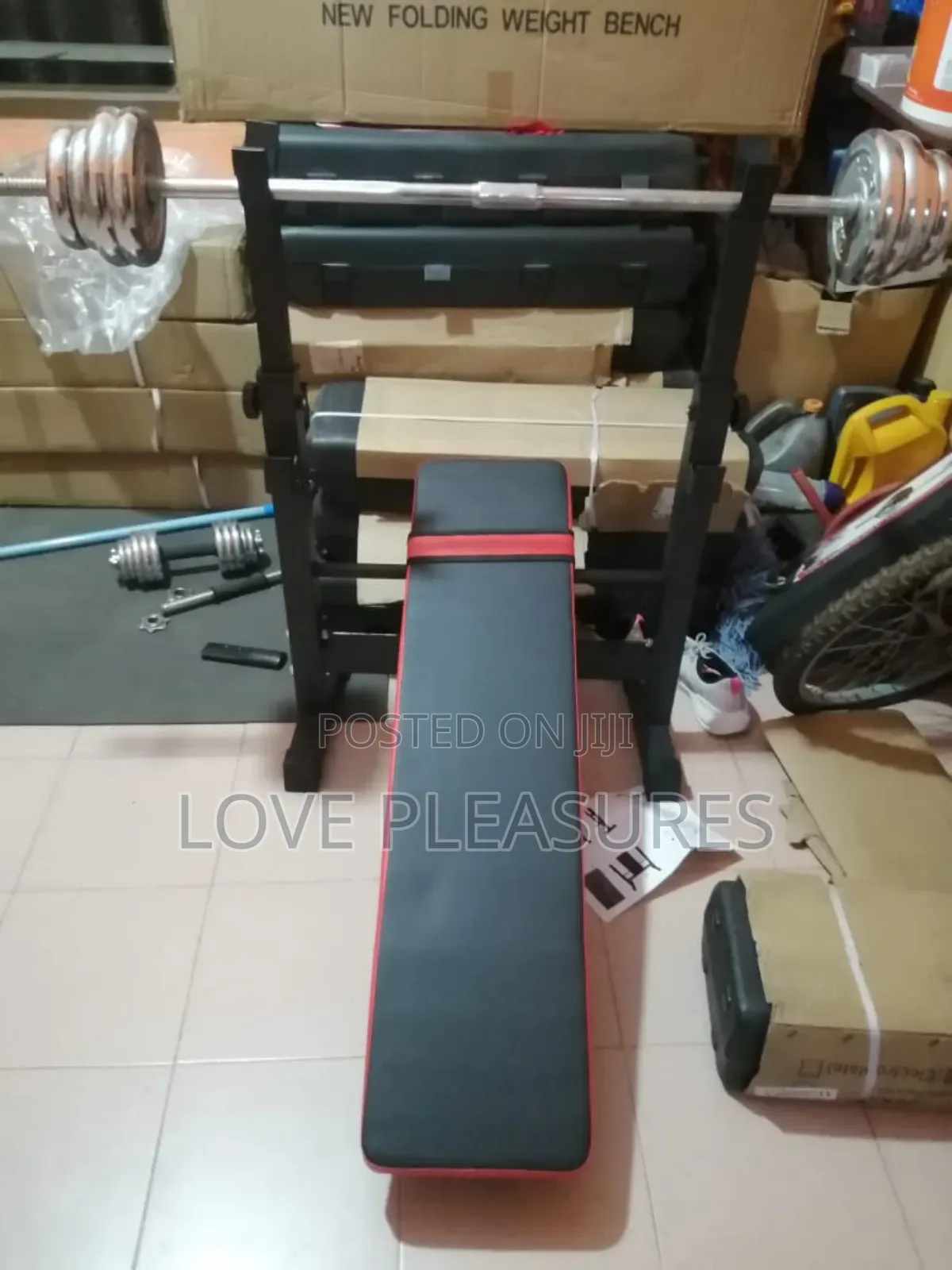 Foldable and Adjustable Gym Bench