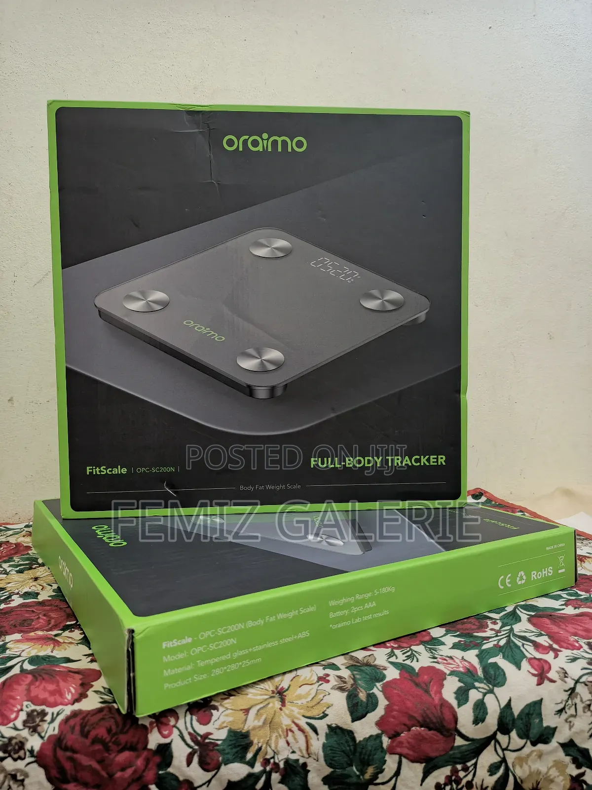 Oraimo Fitscale Smart Led Body Fat Scale