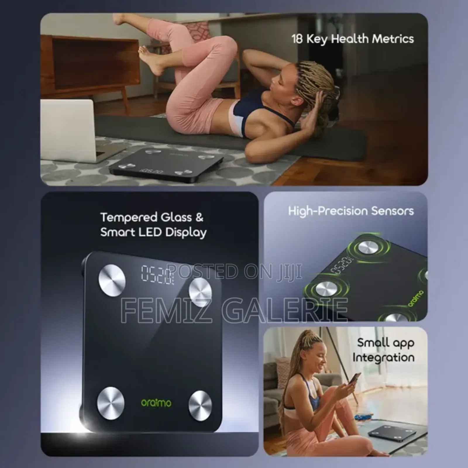 Oraimo Fitscale Smart Led Body Fat Scale