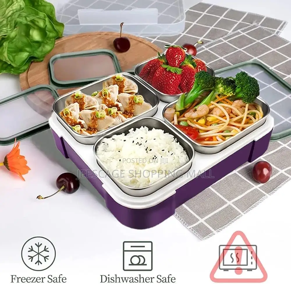 4 Compartment Bento Lunch Box