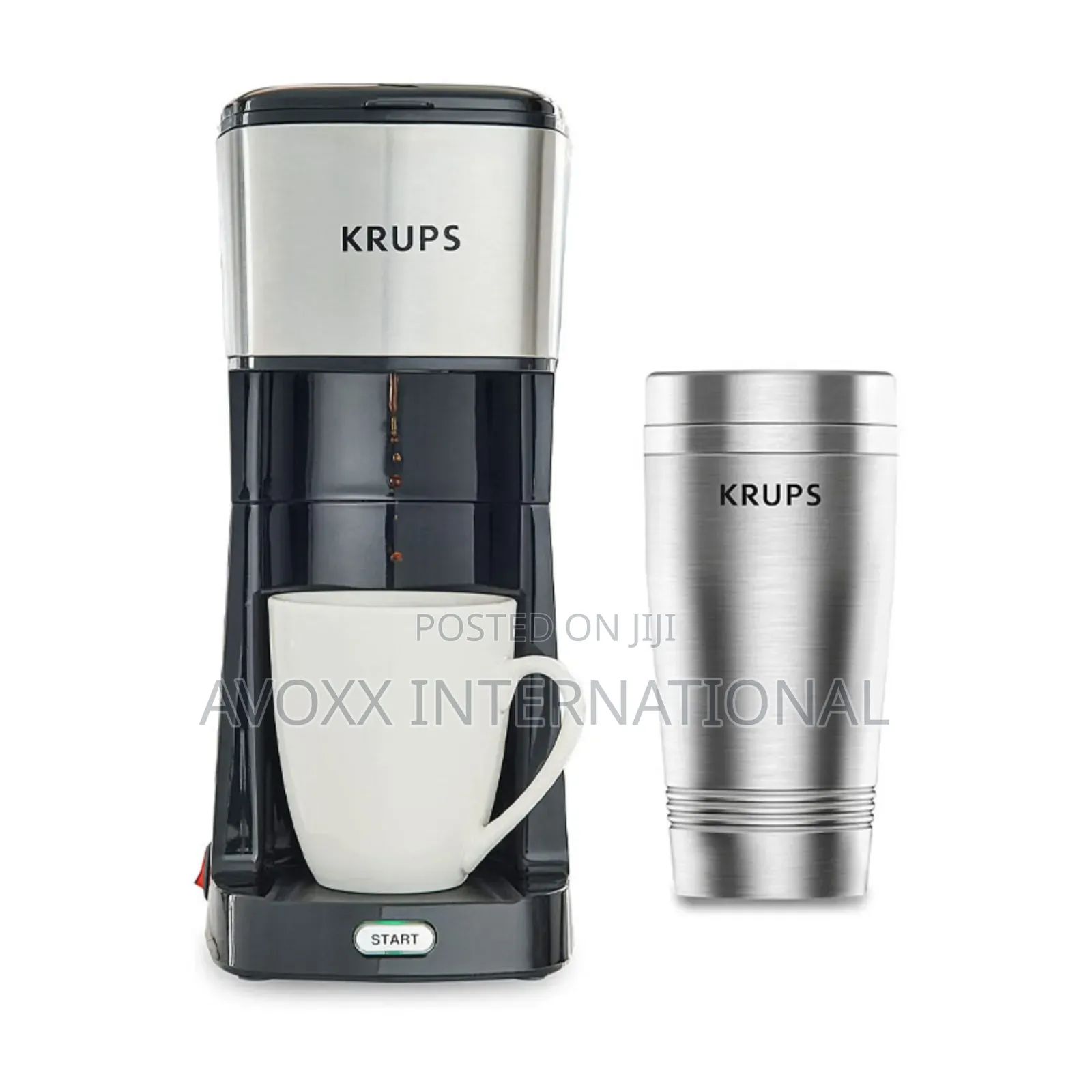 Krups Brew Single S. Coffee Maker With Stainless Steel Travel Tumbler