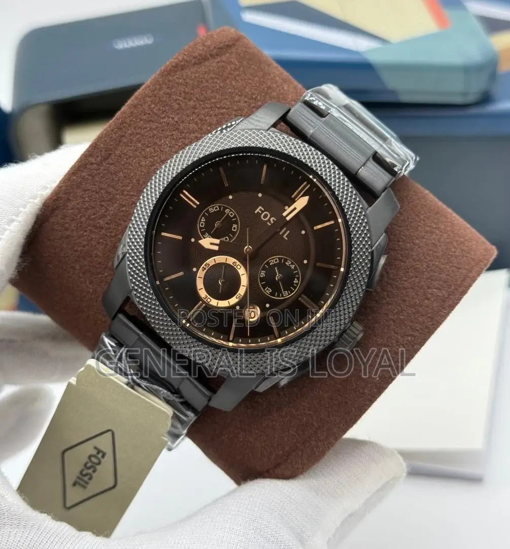Fossil Machine Chronograph Black Ion-plated Stainless  Men's Watch