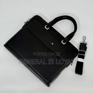 Mont Blanc Pure Leather Laptop And Office Bag