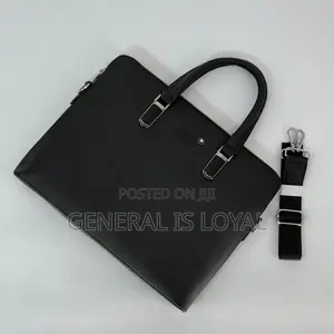Mont Blanc Pure Leather Laptop And Office Bag