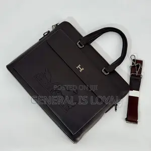 Hermes Pure Leather Office And Laptop Bag