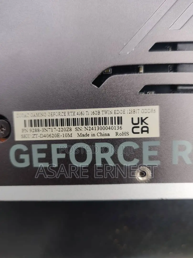 Zotac RTX 4060ti 16gb