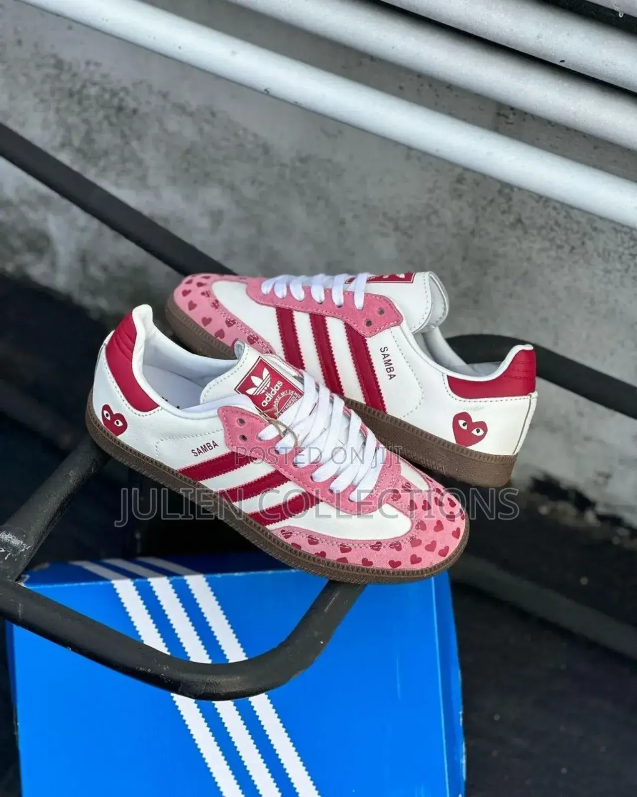 Adidas Samba X Play Red and White