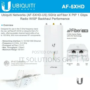 Ubiquiti Af-5xhd Airfiber 5xhd – 5 Ghz, True 1gbps+ Spectra Efficient