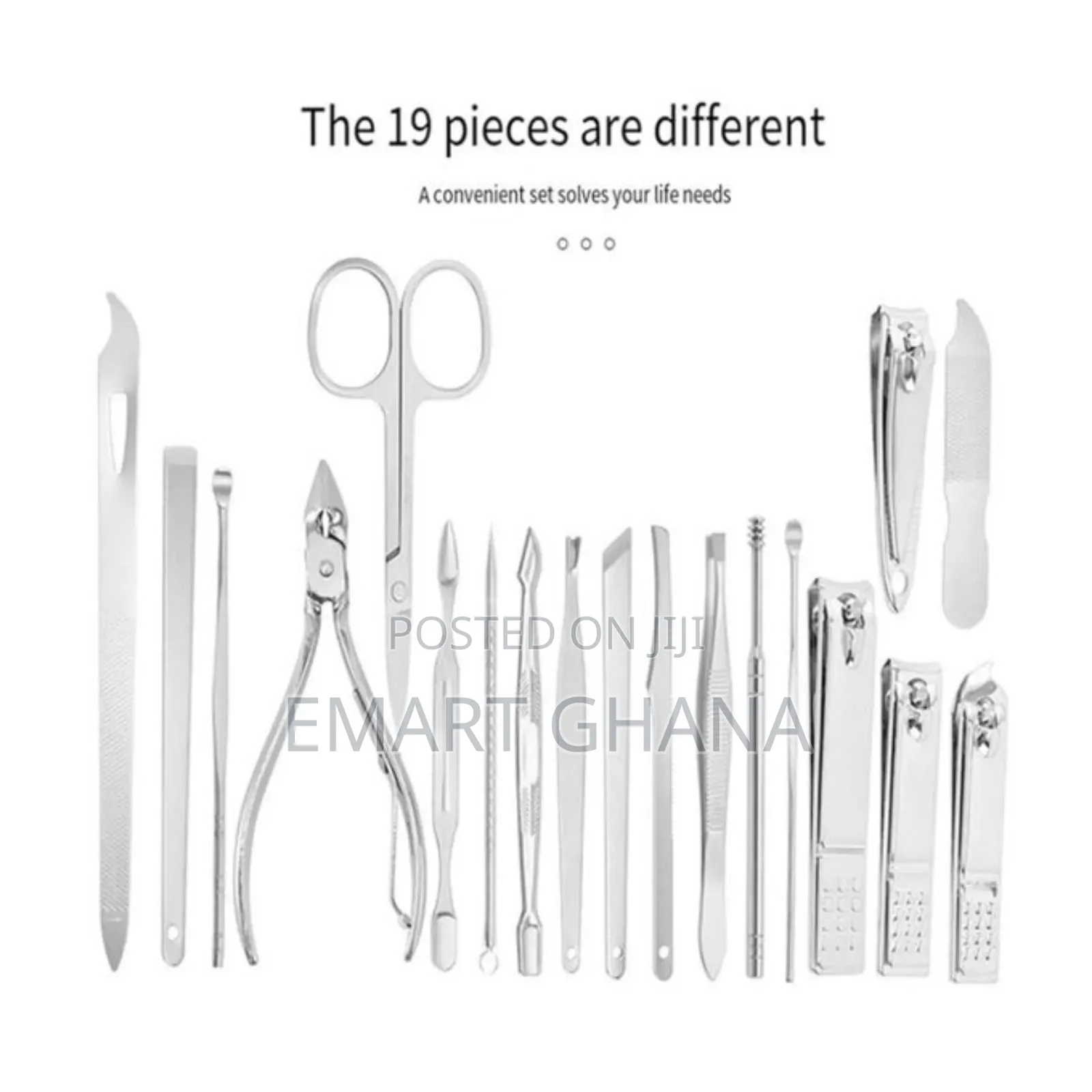Manicure Nail Clippers Kit Pedicure Set Nail 19pcs