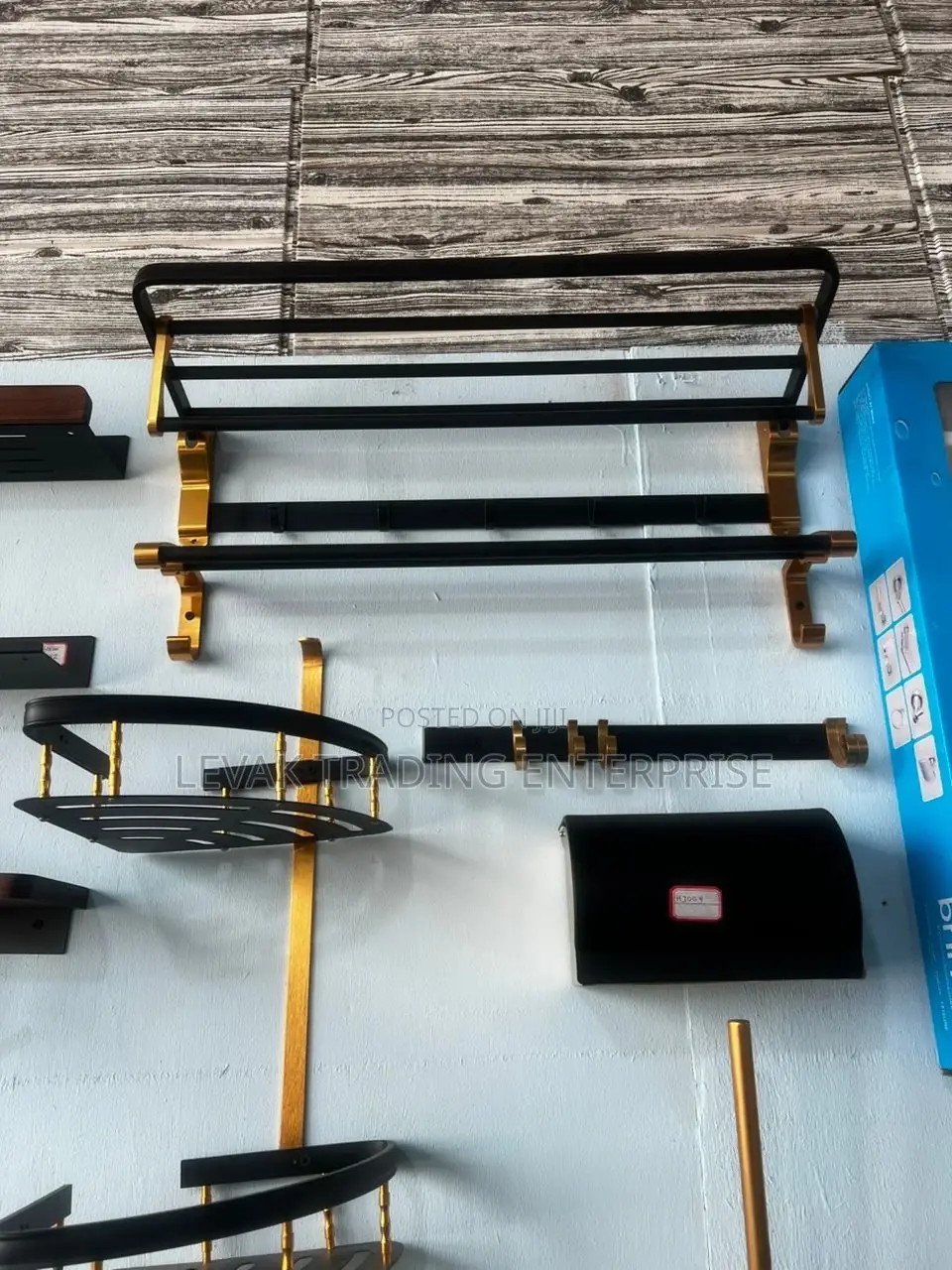 Black Bathroom Accessories , Soap Dish, Towel Rack