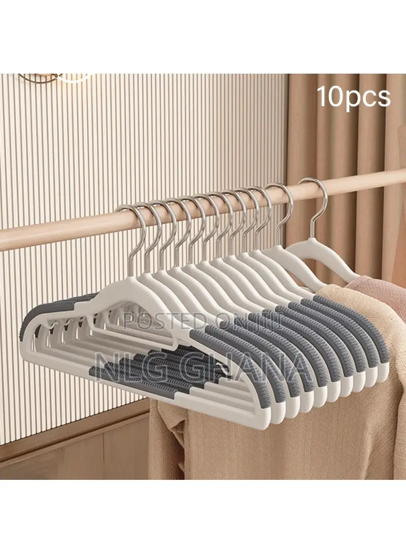 10pcs Traceless Clothes Hangers Non Slip Abs Stainless. Tvx25068