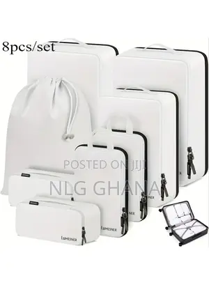 8pcs Travel Organizer Set Outdoor Trips Tote Pouch. Tvx28107