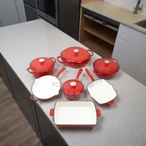 11pcs Enamel Cast Iron Cookwares