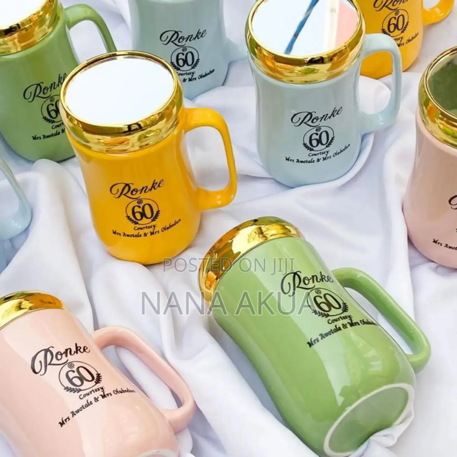 Ceramic Mugs With Mirror Lid Customised as Souvenir