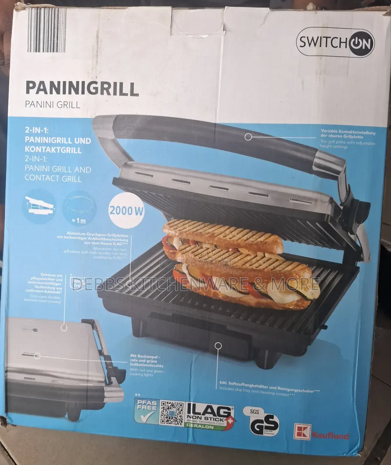 Kuafland Panini Grill From Germany