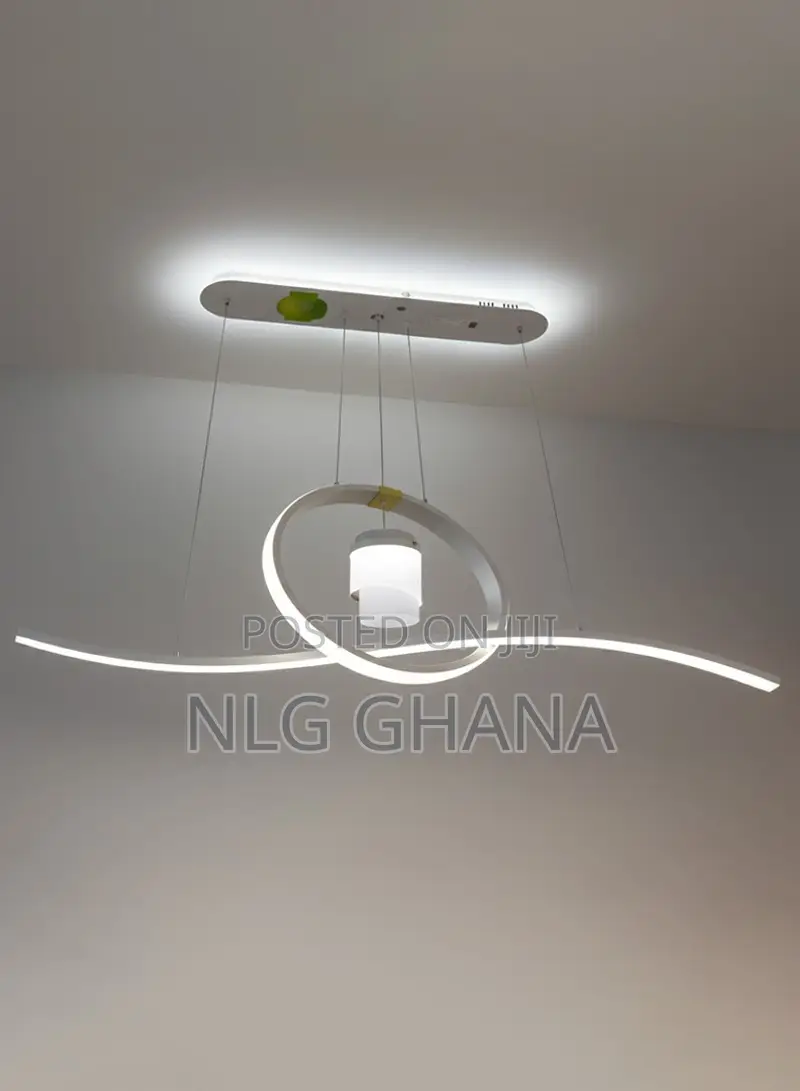 Modern Artistic Led Chandelier With Circular Wave Design. Ghx7372