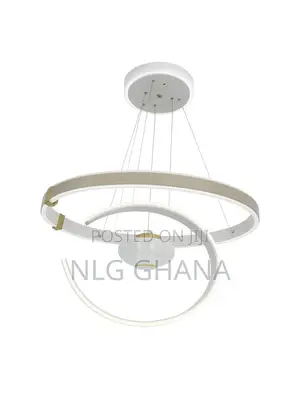 Modern Double Ring Led Chandelier, Adjustable Pendant. Ghx7373