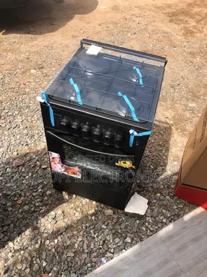 Heavy-Duty 4-Burner Cooker With Oven and Grill