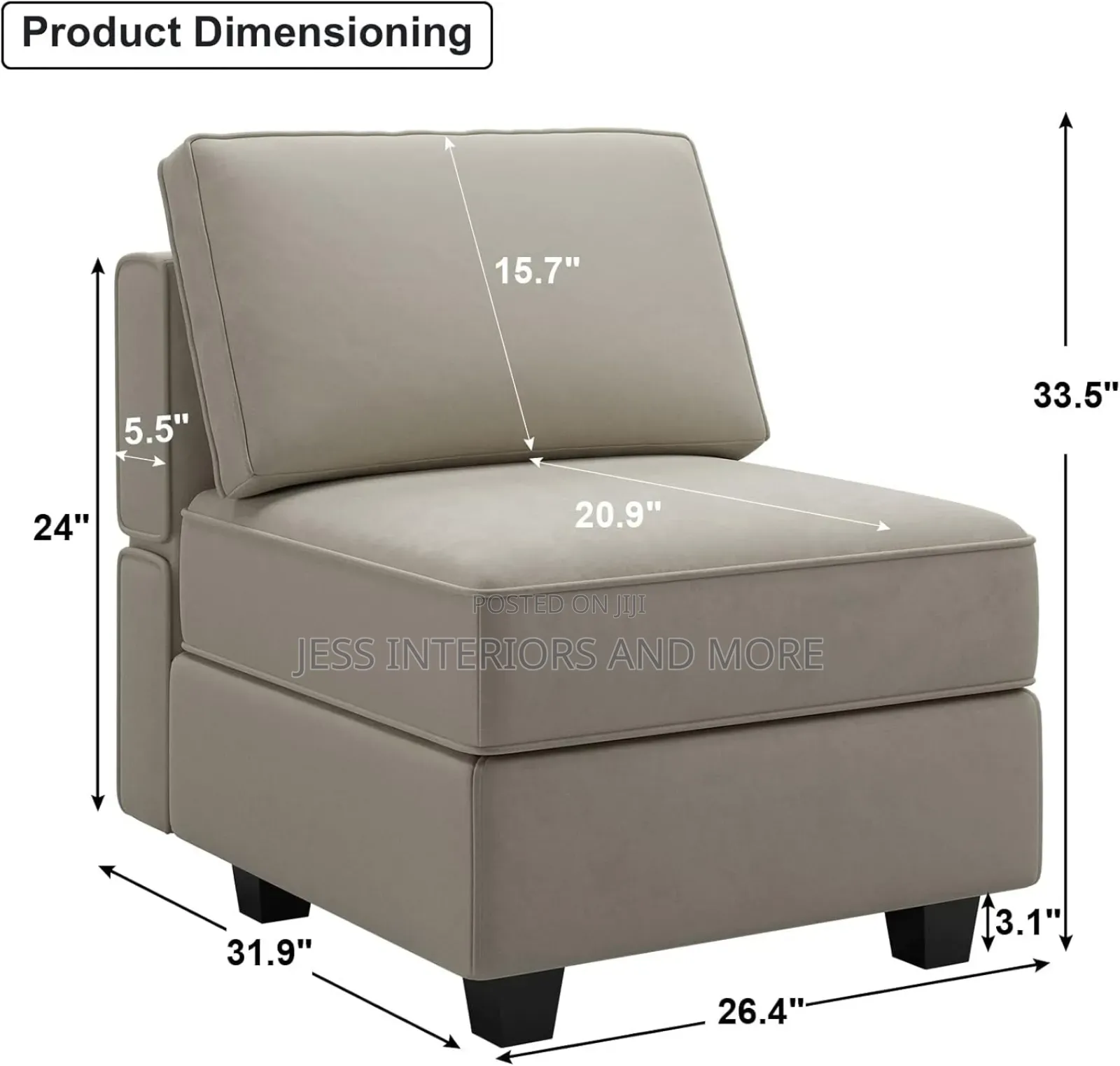 Sofa (Armless )