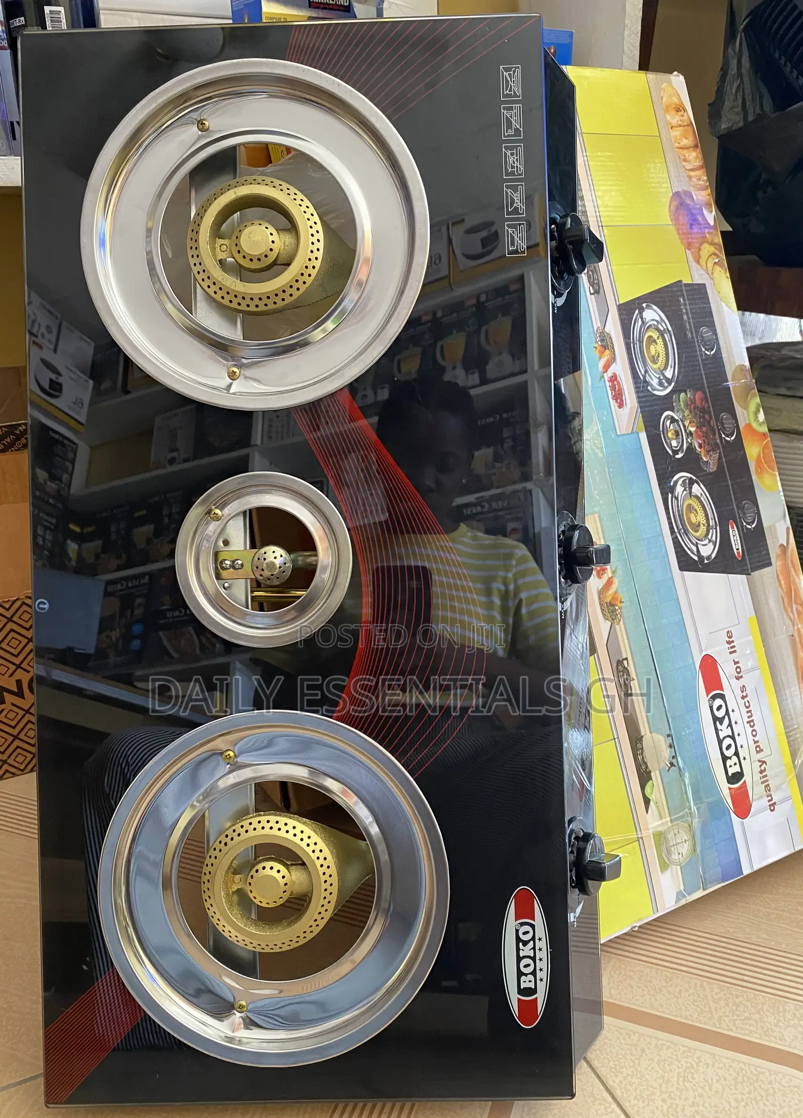 Boko 3 Burner Gas Stove – Durable Efficient Cooktop