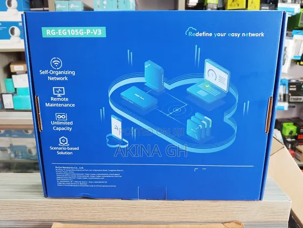 Ruijie 5 Port Gigabit Smart Cloud Managed Poe+ Router Rg-Eg105g-P-V3 2