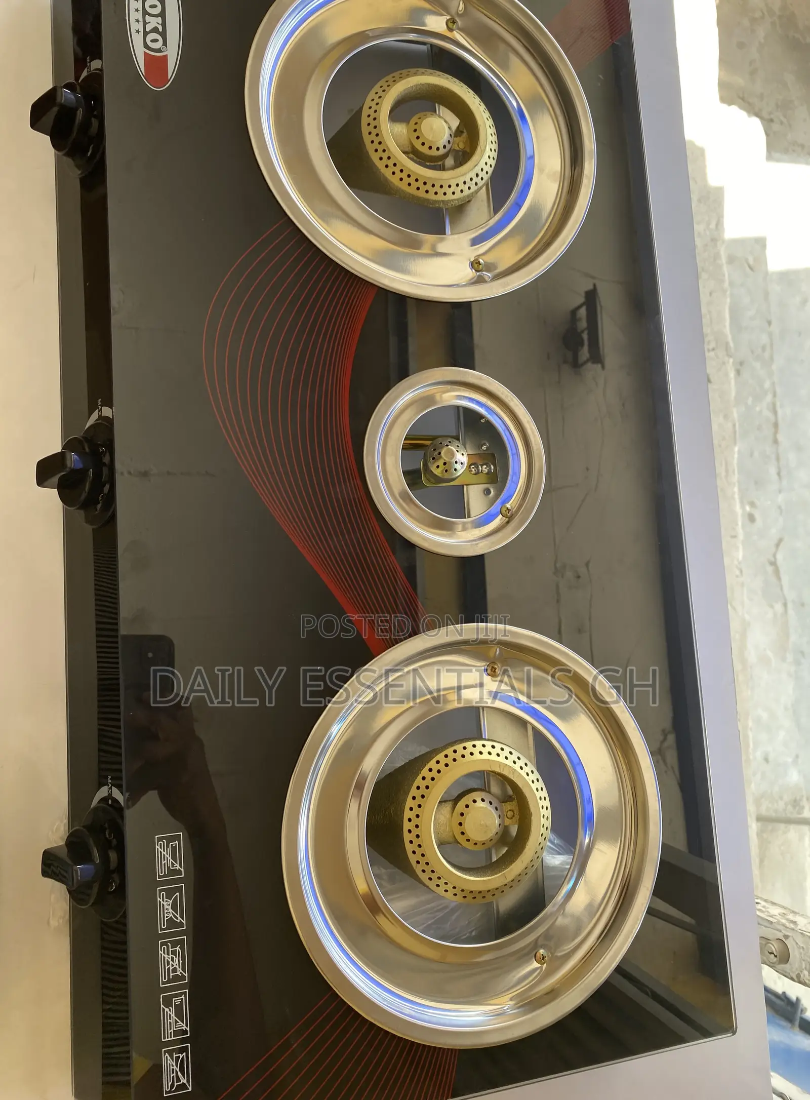 3 Burner Gas Stove – Boko Brand (Strong Affordable)