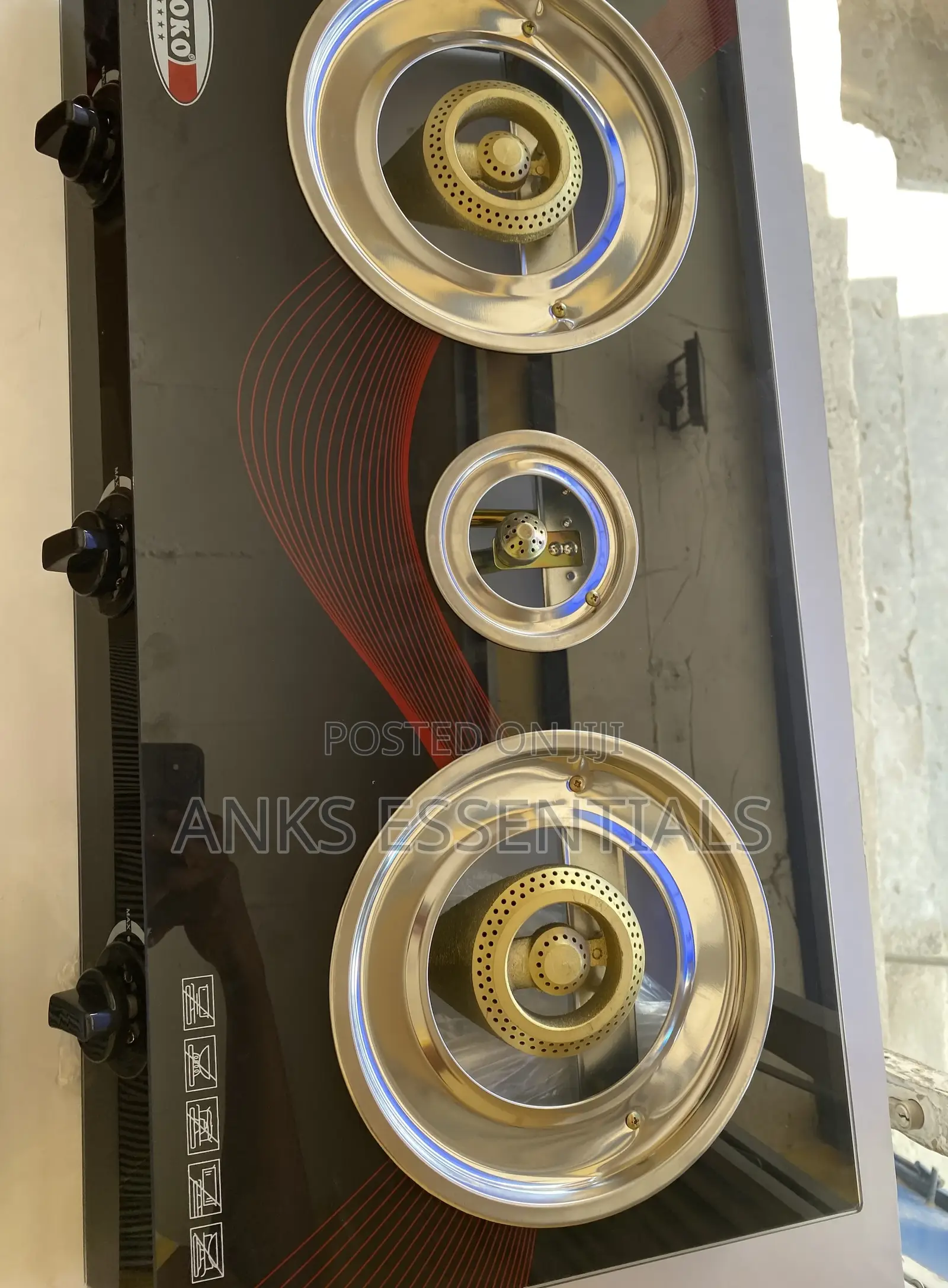 3 Burner Gas Stove – Boko Brand (Strong Affordable)