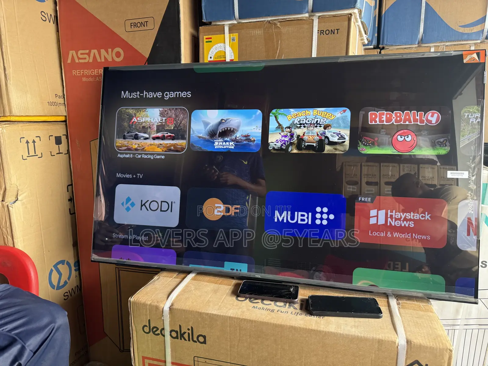 TCL Smart Qled HDR TCL 65 Tv 2025 Model New