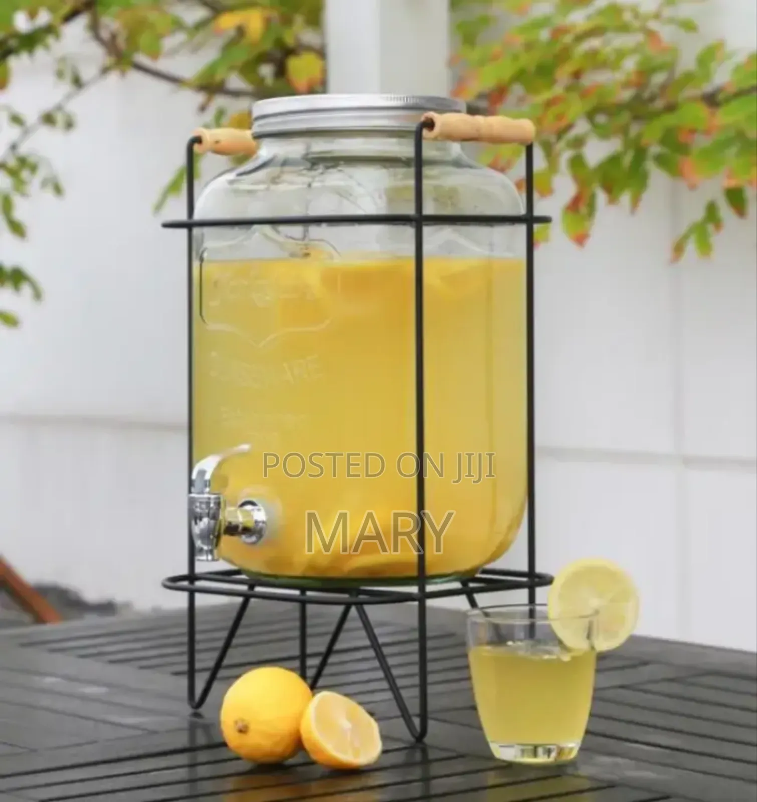 Glass Jar Dispenser With Stand