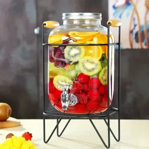 Glass Jar Dispenser With Stand