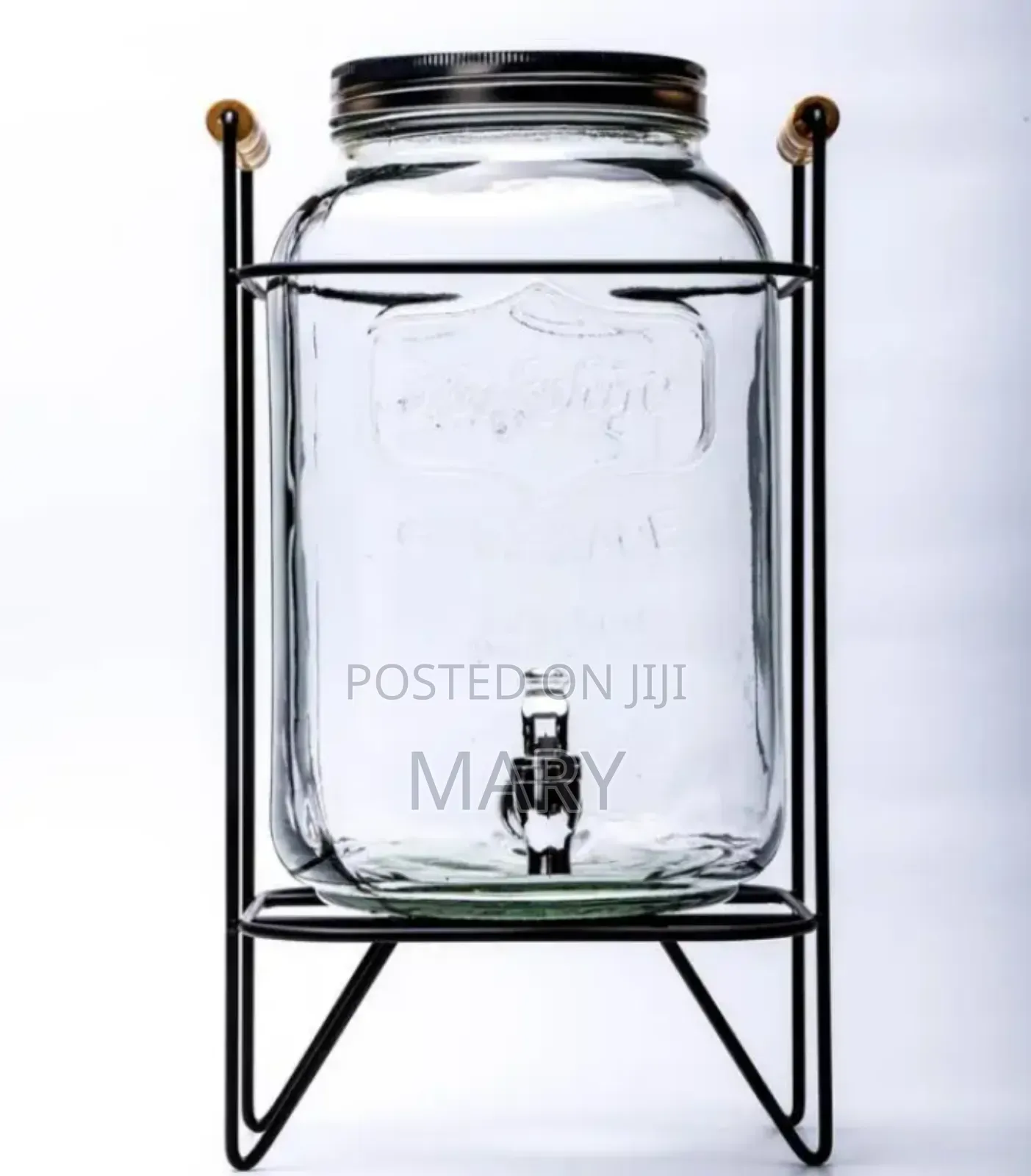 Glass Jar Dispenser With Stand