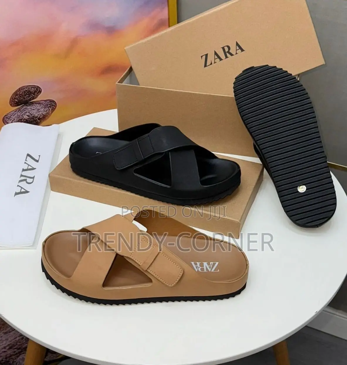 Zara Flat Sandals ( Crossed-Strap )