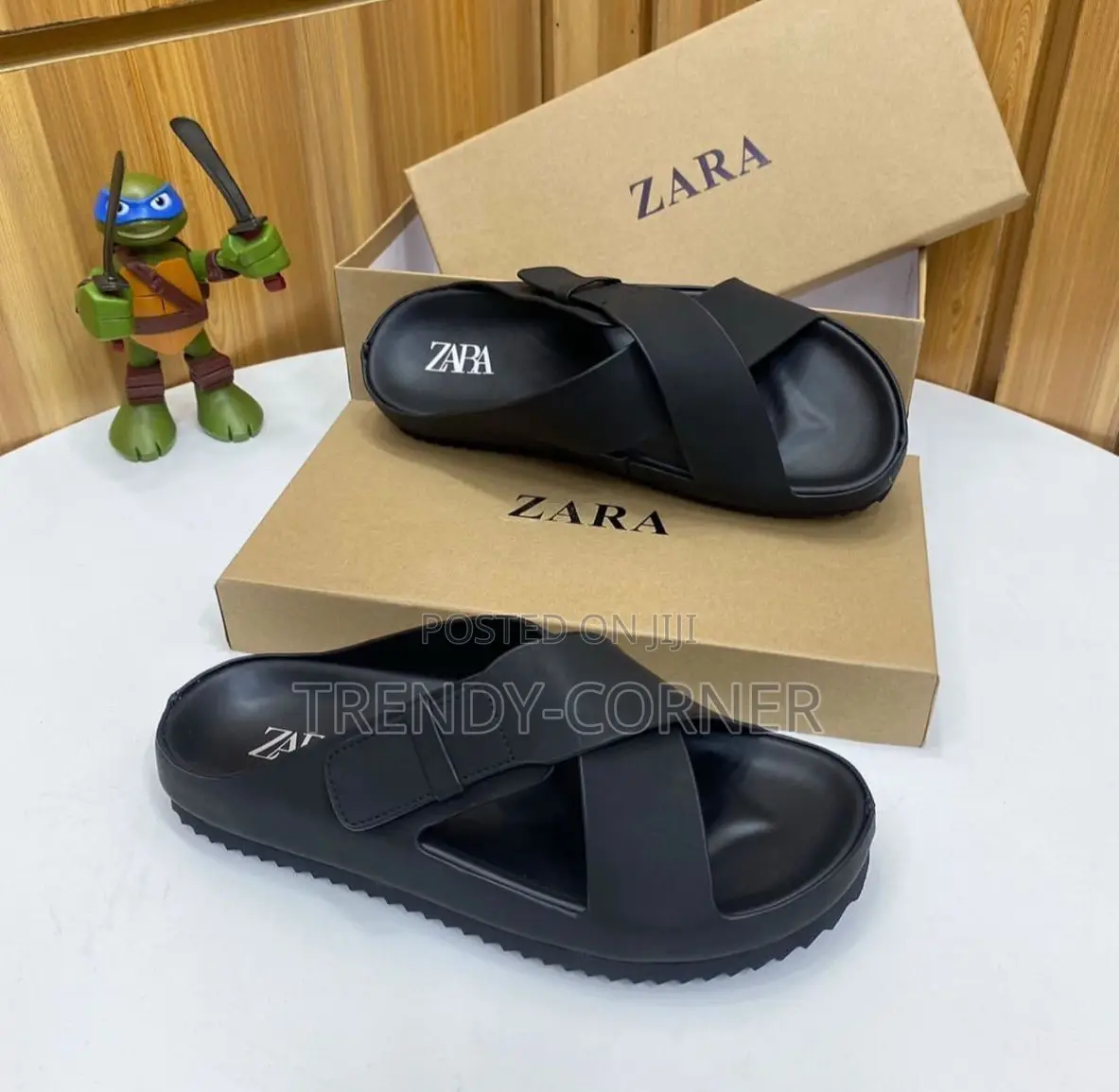 Zara Flat Sandals ( Crossed-Strap )