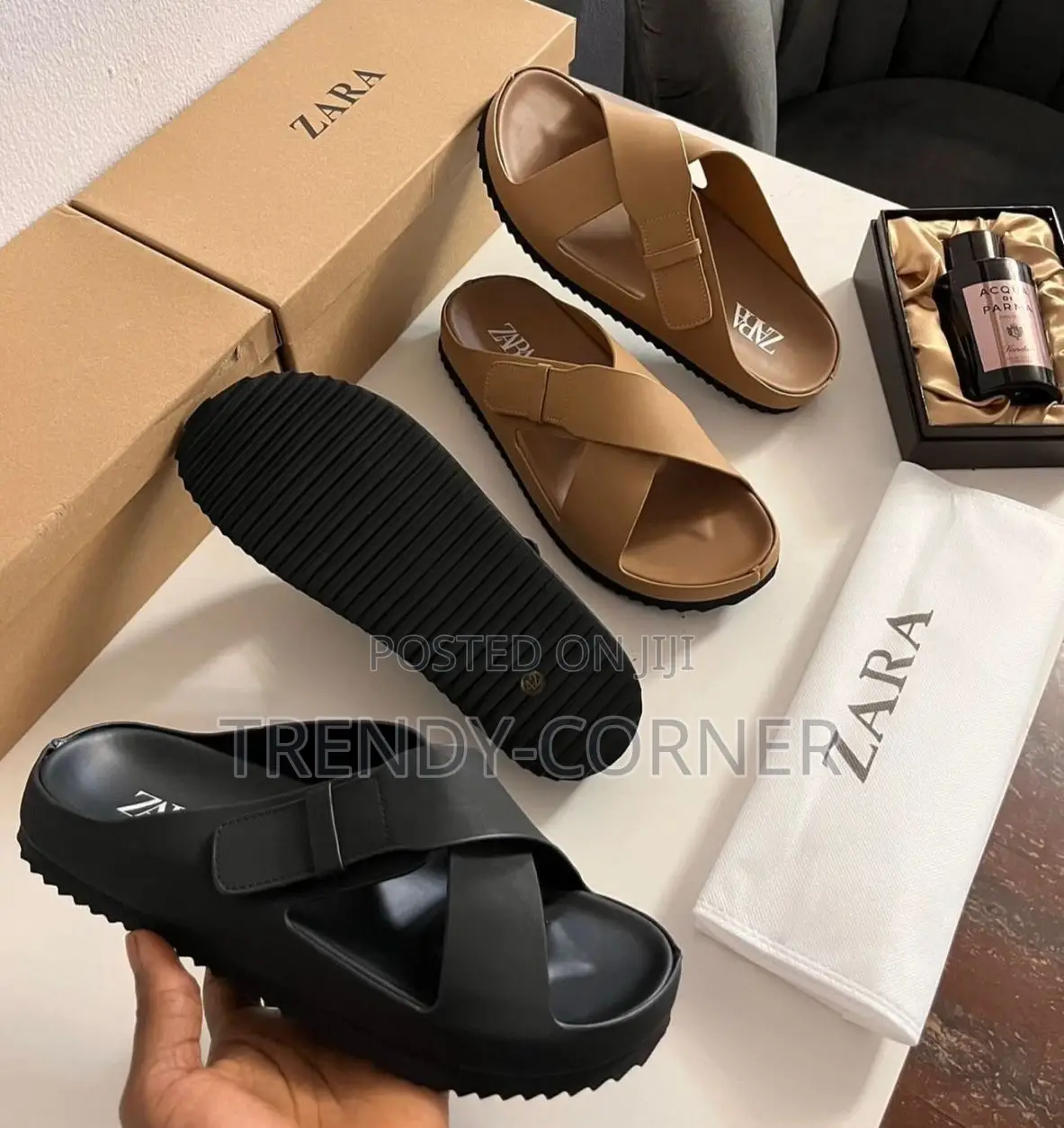 Zara Flat Sandals ( Crossed-Strap )