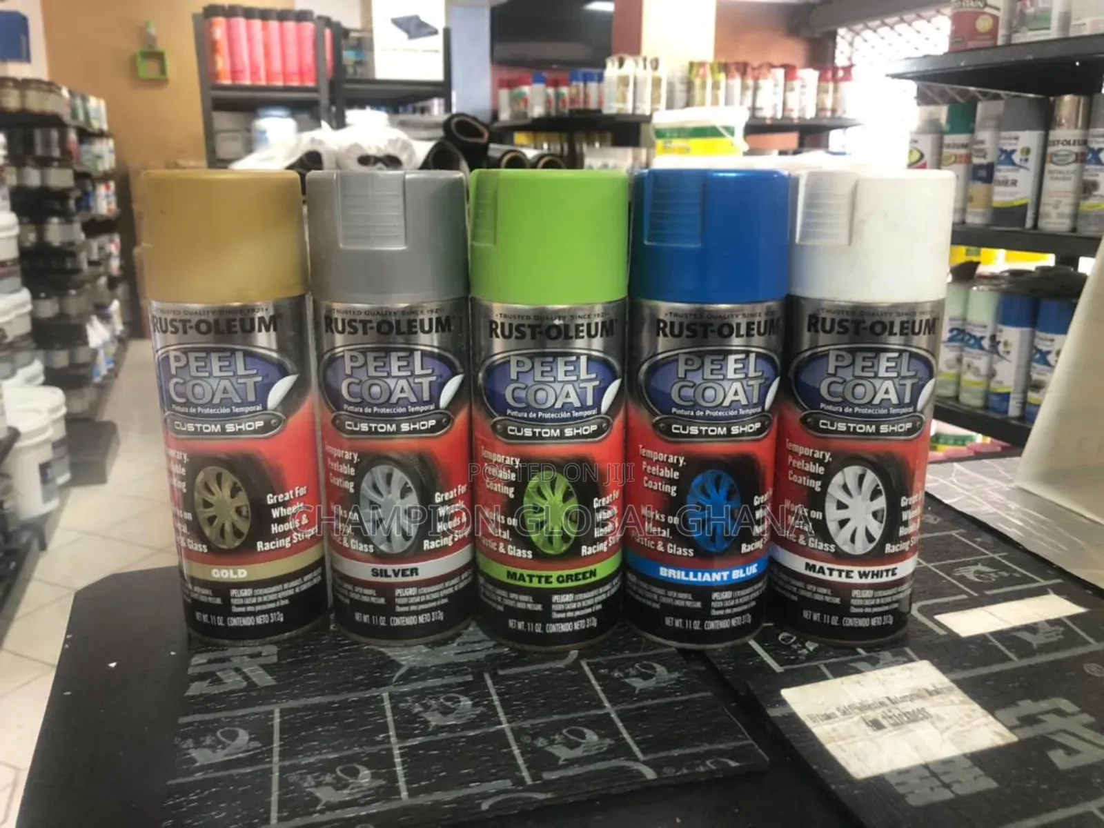 Peel Coat Rubber Spray Paint for Car Alloy Rims