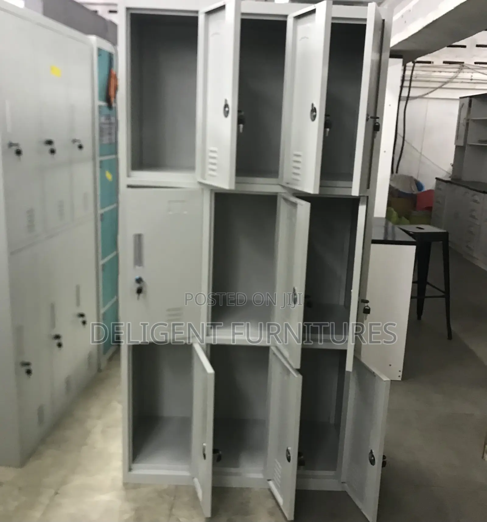9 Lockers Office Cabinet