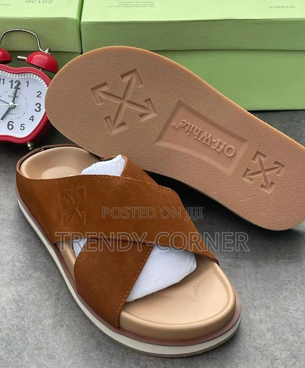 Celine X Off-White Suede Slippers