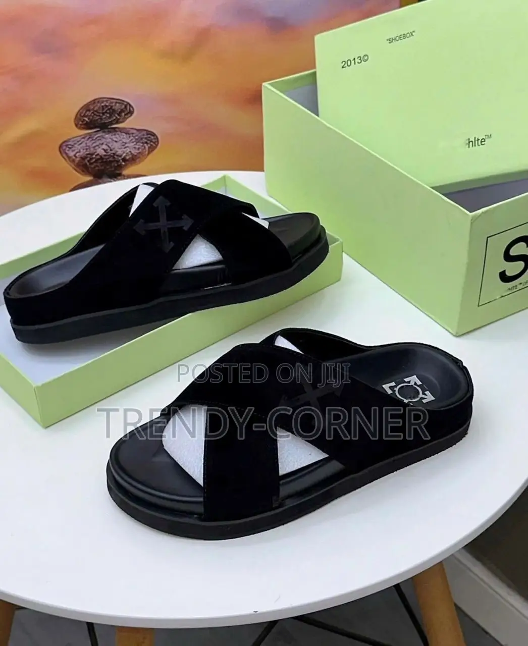 Celine X Off-White Suede Slippers